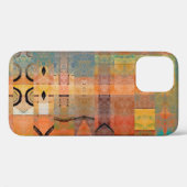 アート抽象芸術の幾何学的水ストライプ平パターン Case-Mate iPhoneケース (裏面 (横))