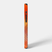 アート抽象芸術の幾何平行線のパターン、Blu iPhoneケース (左側面)