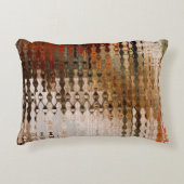 アート抽象芸術カラフルの幾何学的交差の背景 アクセントクッション (正面)
