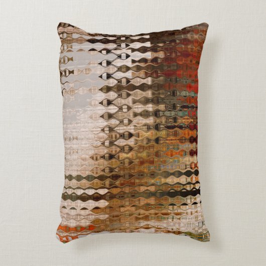 アート抽象芸術カラフルの幾何学的交差の背景 アクセントクッション (正面(垂直))