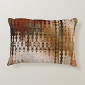 アート抽象芸術カラフルの幾何学的交差の背景 アクセントクッション (裏面)