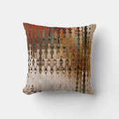 アート抽象芸術カラフルの幾何学的交差の背景 クッション (正面)