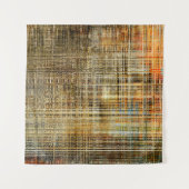 アート抽象芸術カラフルの幾何学的交差の背景 タペストリー (正面(横))