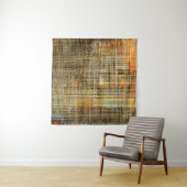 アート抽象芸術カラフルの幾何学的交差の背景 タペストリー (インサイチュ(横))