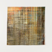 アート抽象芸術カラフルの幾何学的交差の背景 タペストリー (正面)