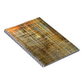 アート抽象芸術カラフルの幾何学的交差の背景 ノートブック (右側)