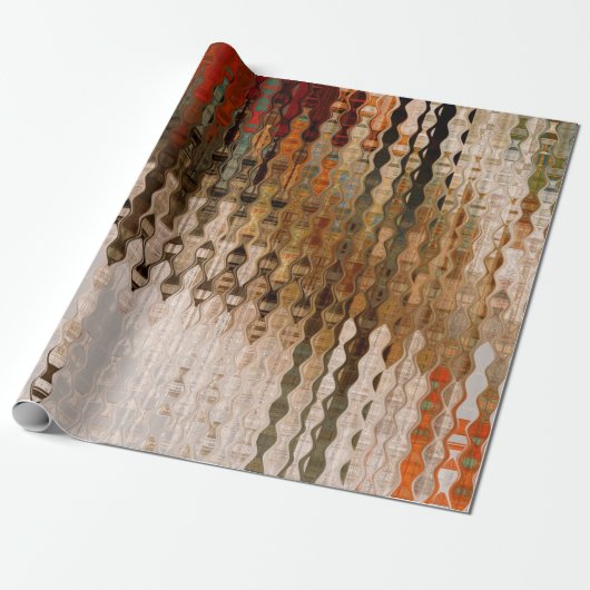 アート抽象芸術カラフルの幾何学的交差の背景 ラッピングペーパー (アンロールド)