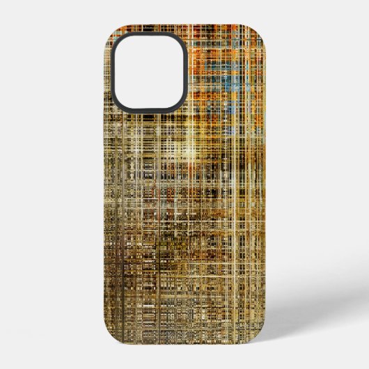 アート抽象芸術カラフルの幾何学的交差の背景 iPhoneケース (裏面)