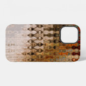 アート抽象芸術カラフルの幾何学的交差の背景 iPhoneケース (裏面横)