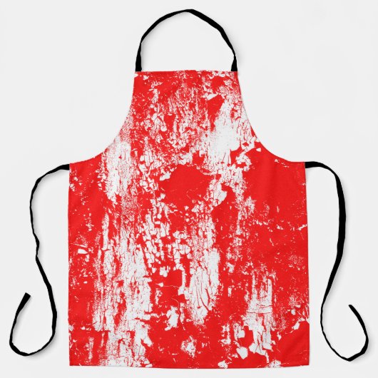 アート抽象芸術グランジイラストレーションのインクブラシ効果  エプロン (正面)