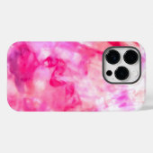 アート抽象芸術サマーネオンピンクパープル絞り染め Case-Mate iPhoneケース (裏面 (横))