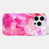 アート抽象芸術サマーネオンピンクパープル絞り染め Case-Mate iPhoneケース (裏面 (横))