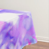 アート抽象芸術サマーピンクパープルオレンジ絞り染め テーブルクロス (インサイチュ)