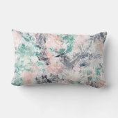 アート抽象芸術パステルブラシストロークパターン ランバークッション (裏面)