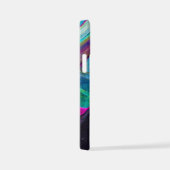 アート抽象芸術図形の背景 iPhoneケース (右側面)