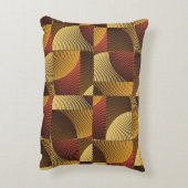 アート抽象芸術幾何学的テクスチャ背景 アクセントクッション (裏面(縦))