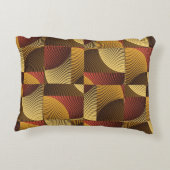 アート抽象芸術幾何学的テクスチャ背景 アクセントクッション (裏面)