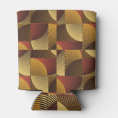 アート抽象芸術幾何学的テクスチャ背景 缶クーラー (裏面)