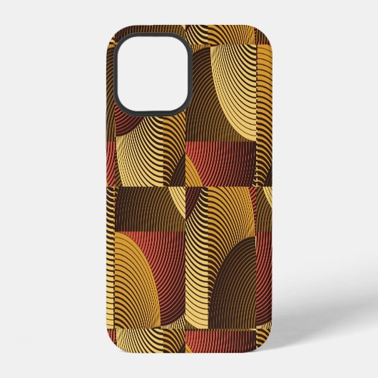 アート抽象芸術幾何学的テクスチャ背景 iPhoneケース (裏面)