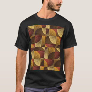 アート抽象芸術幾何学的テクスチャ背景 Tシャツ