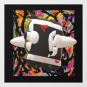 アート抽象芸術深い魅力的の色が付着する ウィンドウサイン (シート)