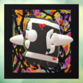 アート抽象芸術深い魅力的の色が付着する ウィンドウサイン (シート3)