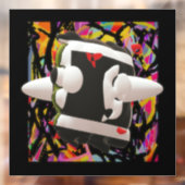 アート抽象芸術深い魅力的の色が付着する ウィンドウサイン (シート2)