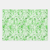 アート抽象芸術絵を描(ばちゃばちゃ)跳ねる ラッピングペーパーシート (正面2)