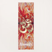 アート抽象芸術絵を描OM記号 ヨガマット (裏面)