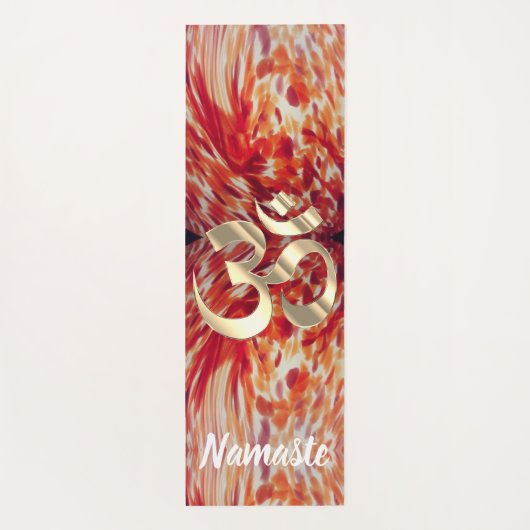 アート抽象芸術絵を描OM記号 ヨガマット (裏面)