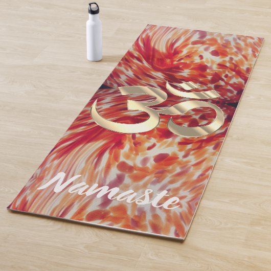 アート抽象芸術絵を描OM記号 ヨガマット (インサイチュ)