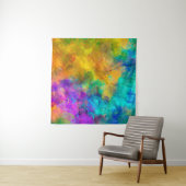 アート抽象芸術鮮やか絵を描の虹の背景 タペストリー (インサイチュ)