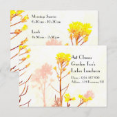 アート教室 レディースランチェン ガーデンティーパーティーのご案内 招待状 (正面/裏面)