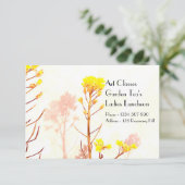 アート教室 レディースランチ ガーデンティーパーティ 招待状 (スタンド正面)