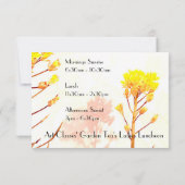 アート教室 レディースランチ ガーデンティーパーティ 招待状 (裏面)