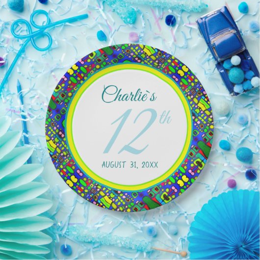 アート数々の人気があるおもしろいカスタム文字 ペーパープレート (パーティー)