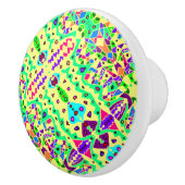 アート数々の幻想的な色のビットNスパイス セラミックノブ (右)