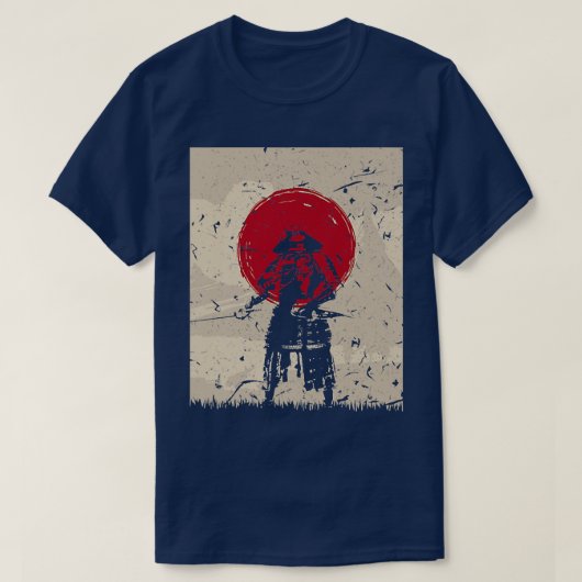 アート日本のサムライヴィンテージファイターレトロデザイン Tシャツ (デザイン正面)