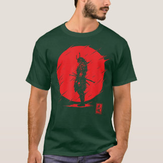 アート日本のサムライヴィンテージファイターレトロデザイン Tシャツ