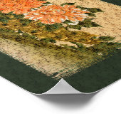 アート日本のピーコック花ポスター ポスター (角)