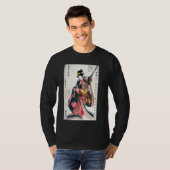 アート日本のプリント芸者浮世絵美学 Tシャツ (正面フル)