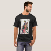 アート日本のプリント芸者浮世絵美学 Tシャツ (正面フル)