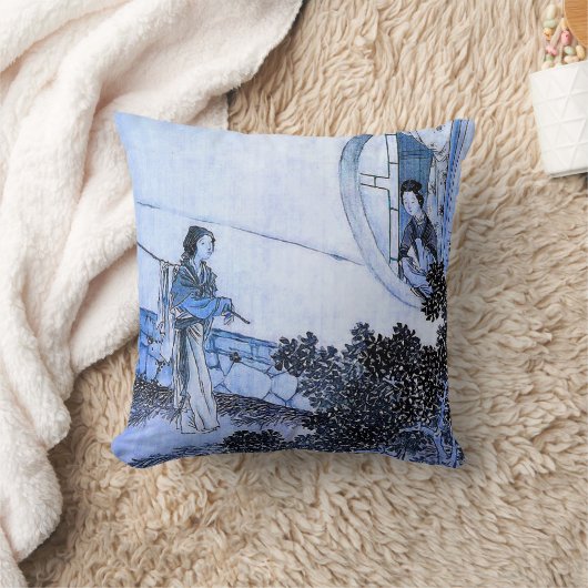 アート日本のヴィンテージシーン クッション (ブランケット)