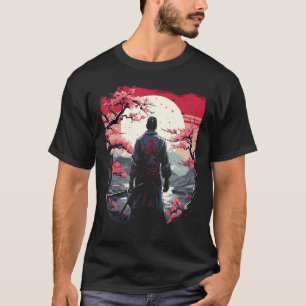 アート日本の忍者浮世絵侍ヴィンテージ戦 Tシャツ