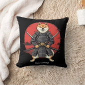 アート日本の柴犬サムライグラフィックデザイン クッション (ブランケット)