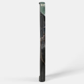 アート春クロップアップポートレートの黒馬 SAMSUNG GALAXYケース (右側面)