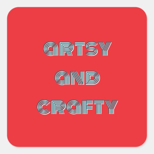 アート気高い芸術と工芸 スクエアシール (正面)