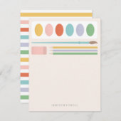 アート用品 子供の文房具 ノートカード (正面/裏面)