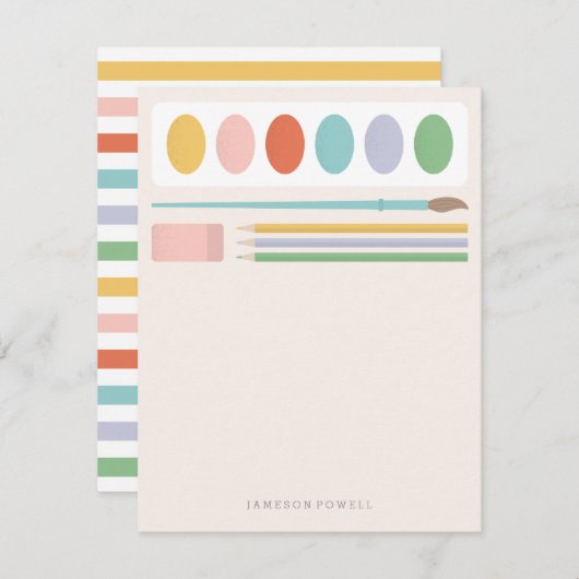 アート用品 子供の文房具 ノートカード (正面/裏面)