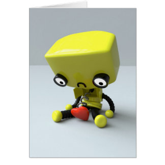 アート空白のカード – Sad Robot